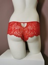 Shorty st tropez Aubade La Flowermania LA70 rouge floral 