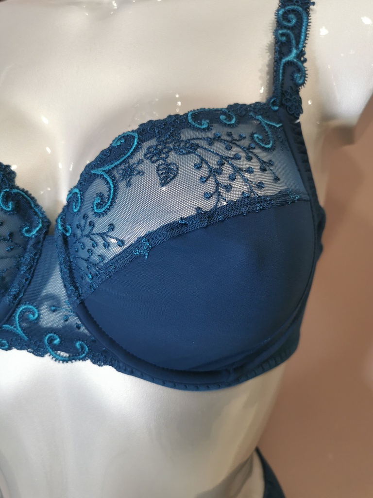 Soutien gorge emboitant bien être Simone Perele Delice 12X320 bleu prestige