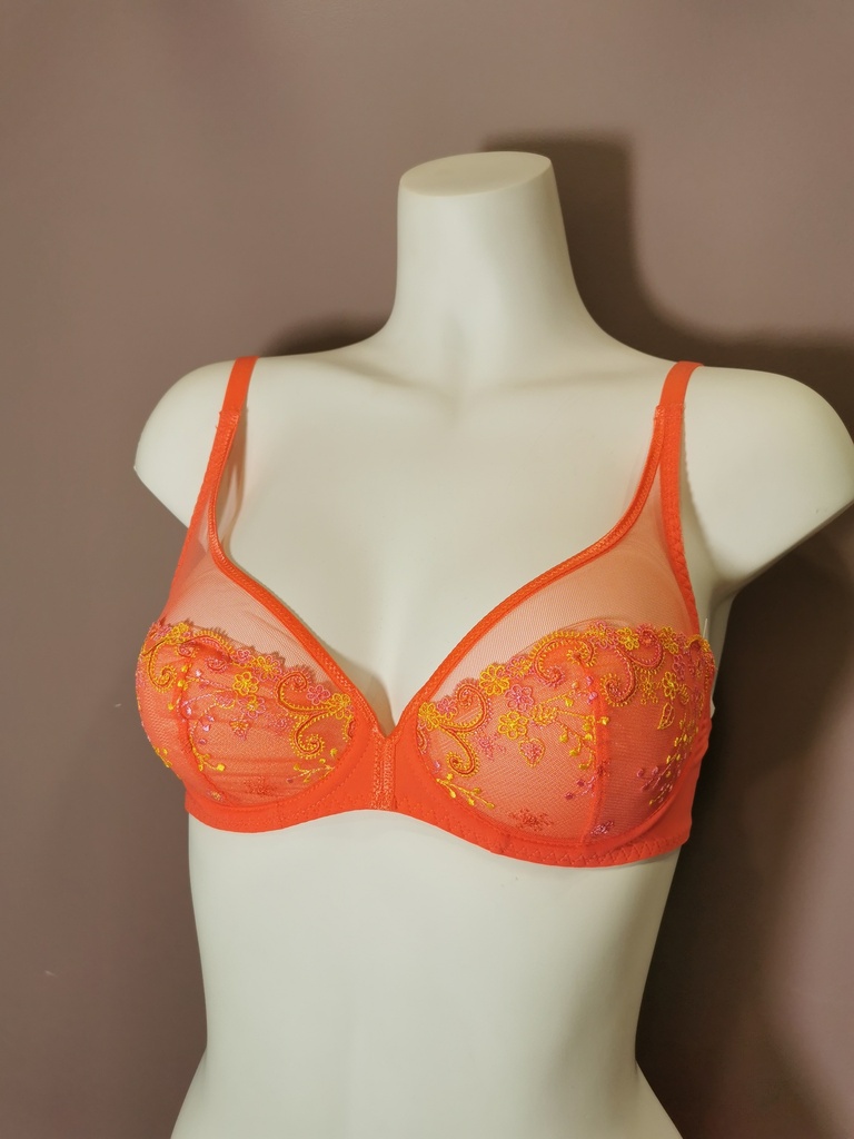 Soutien gorge emboitant Simone Perele Delice orange 12X319 orange