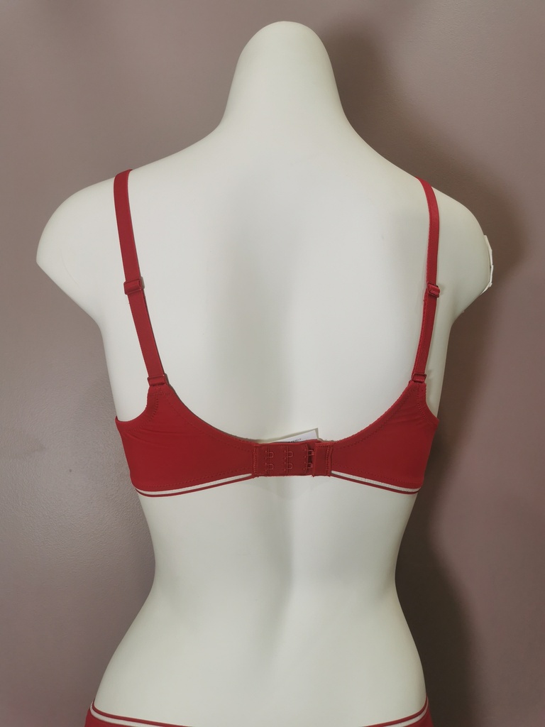 Soutien gorge emboitant Simone Perele Bloom 12Y319 rouge opera 