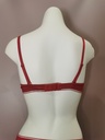 Soutien gorge push up Simone Perele Bloom 12Y347 rouge opera 