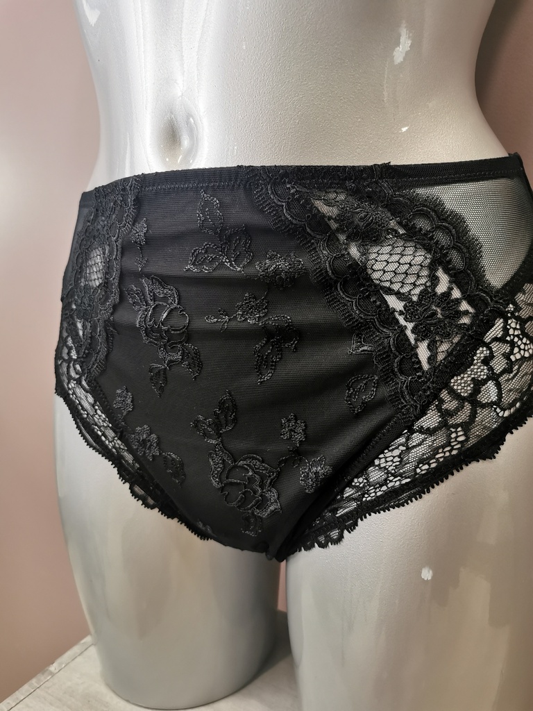 Culotte haute Lise Charmel Sublime en dentelle noir ACH0313