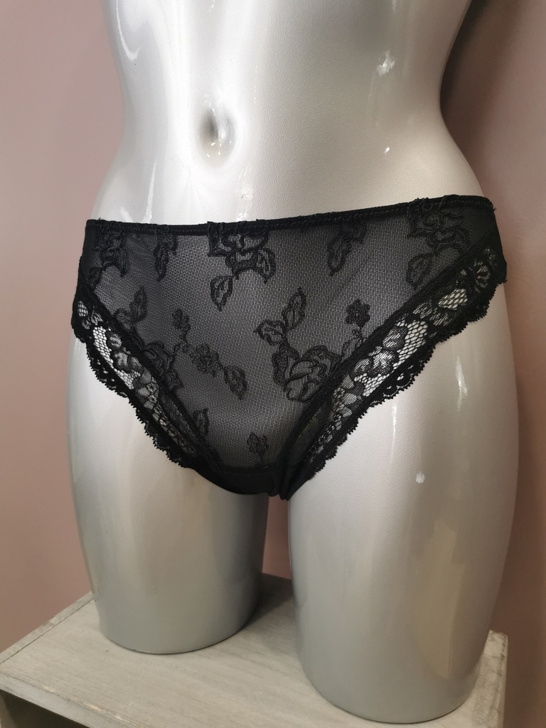 Slip fantaisie Lise Charmel Sublime en dentelle ACH0213 noir