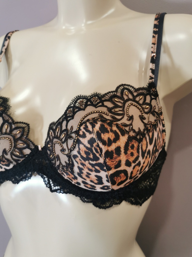 Soutien gorge push up Lise Charmel Fauve Amour ACH8079 ambre panthere