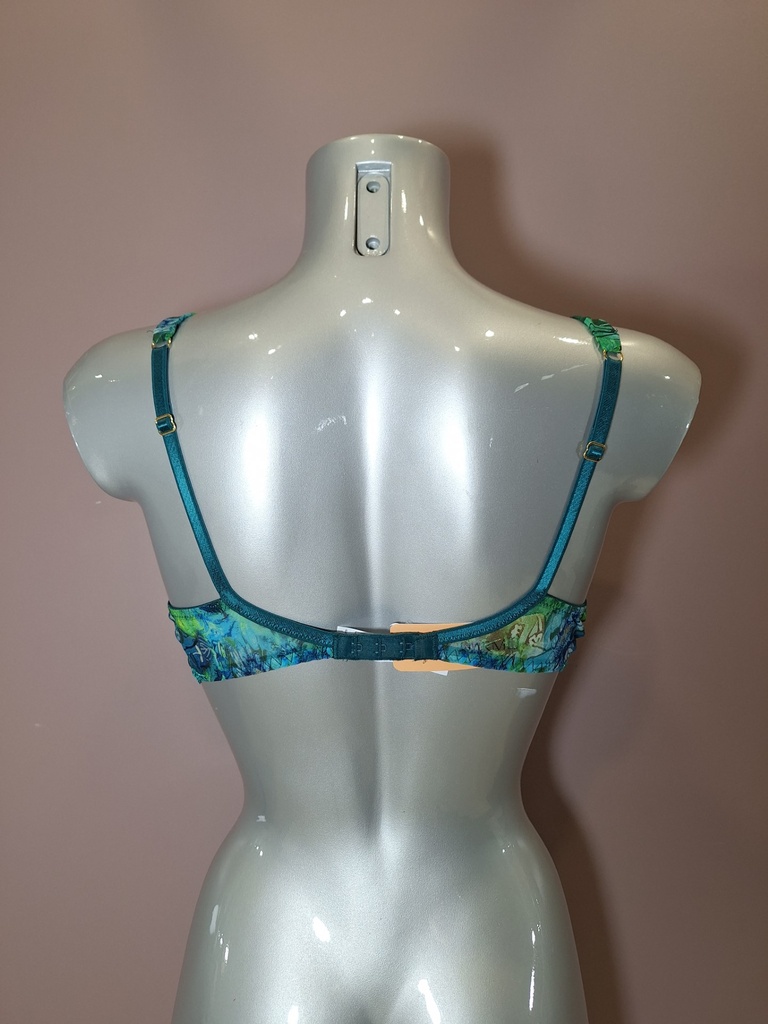 Soutien gorge emboitant Lise Charmel Grace Aquatique floral aqua ACH6093