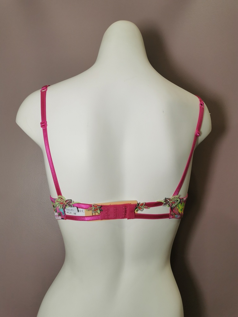 Soutien gorge push up Lise Charmel Envolée de Fleurs envolée fuchia ACH8583