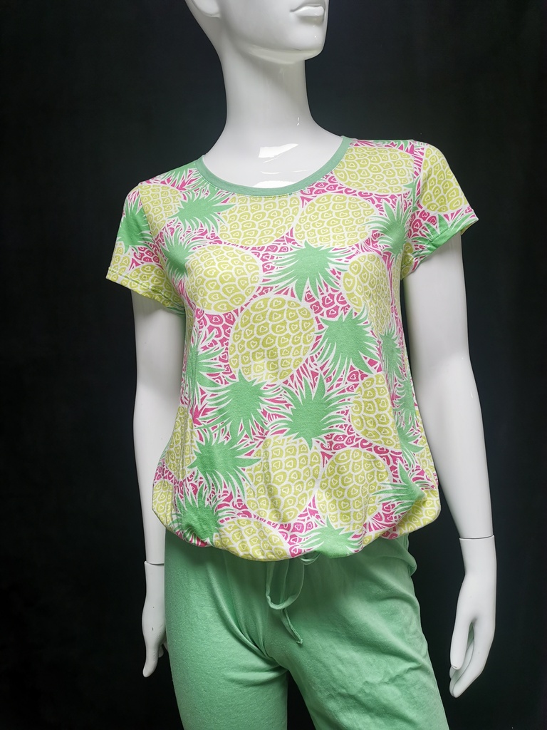 Pyjama Massana Tropical P241250 vert rose 