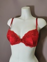 Soutien gorge push up Lise Charmel Splendeur Soie splendeur rouge ACC8580 RGE