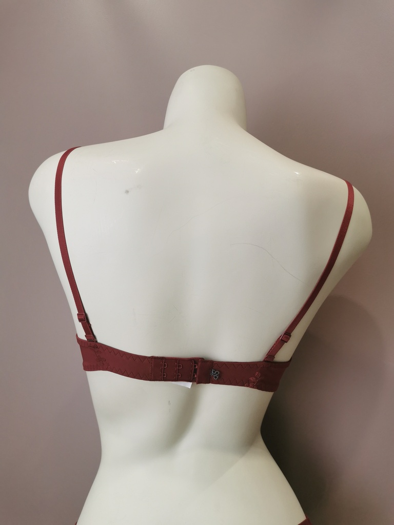 Soutien gorge push up Simone Perele Wish12B347 wine