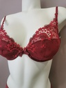 Soutien gorge push up Simone Perele Wish12B347 wine