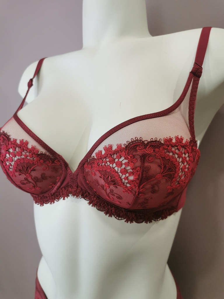 Soutien gorge emboitant Simone Perele Wish 12B319 wine 