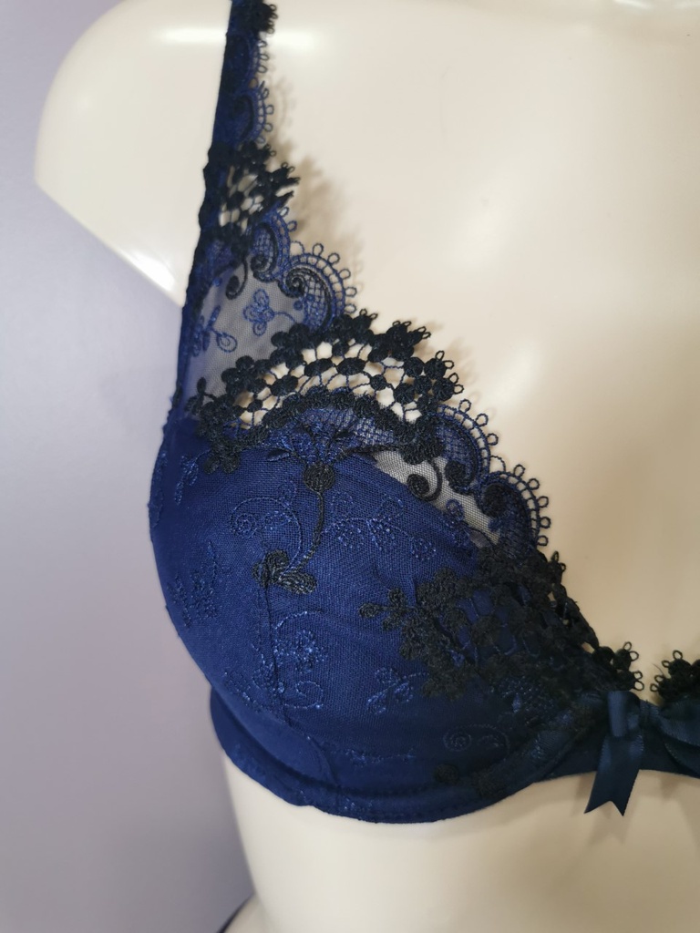 Soutien gorge push up Simone Perele Wish 12B347 night blue 