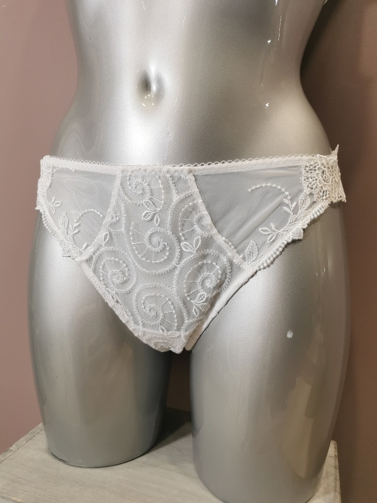 Tanga Lise Charmel Crystal Poesie blanc  ACH0034