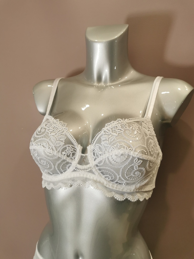 Soutien gorge emboitant Lise Charmel Crystal Poesie ACH6034 blanc