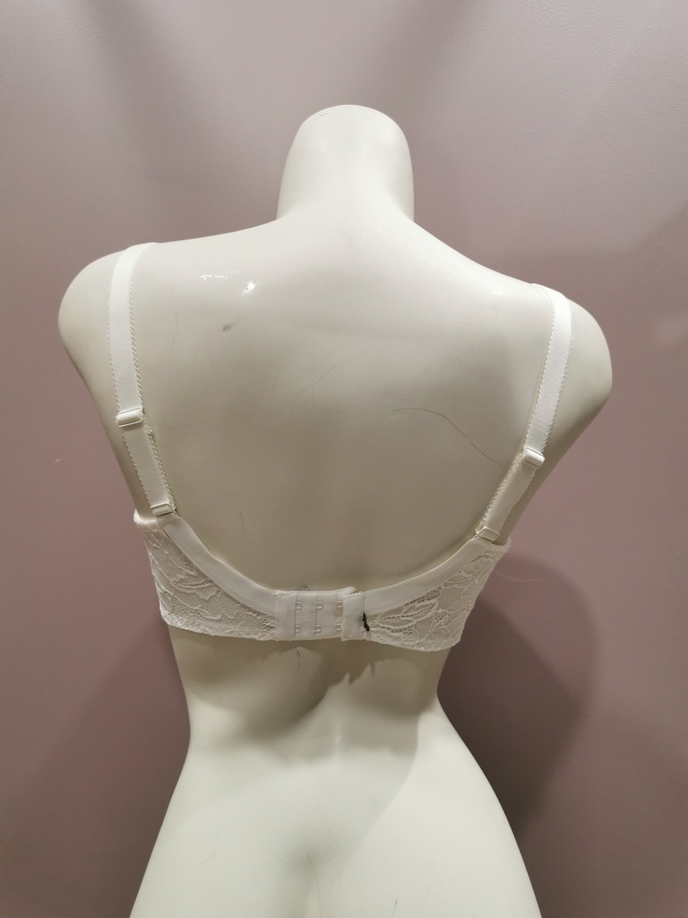 Soutien gorge emboitant bien etre Simone Perele Eden 12E320 ivoire 