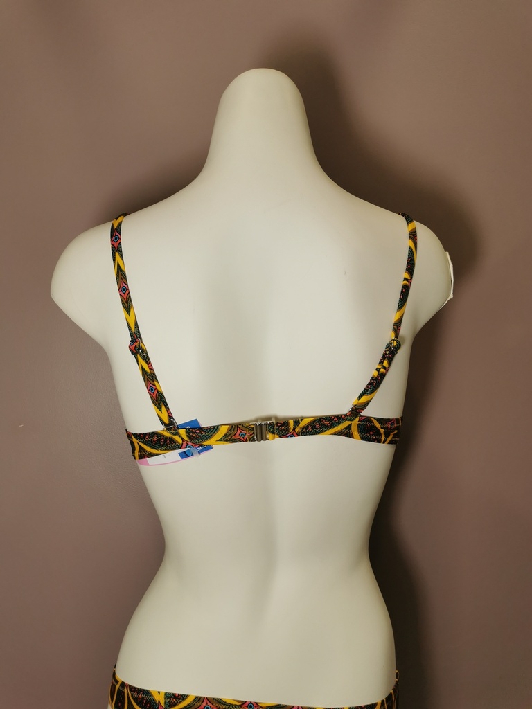 Soutien gorge coques push up maillot de bain Antigel de Lise Charmel La Muse Africa jaune africa EBB4356