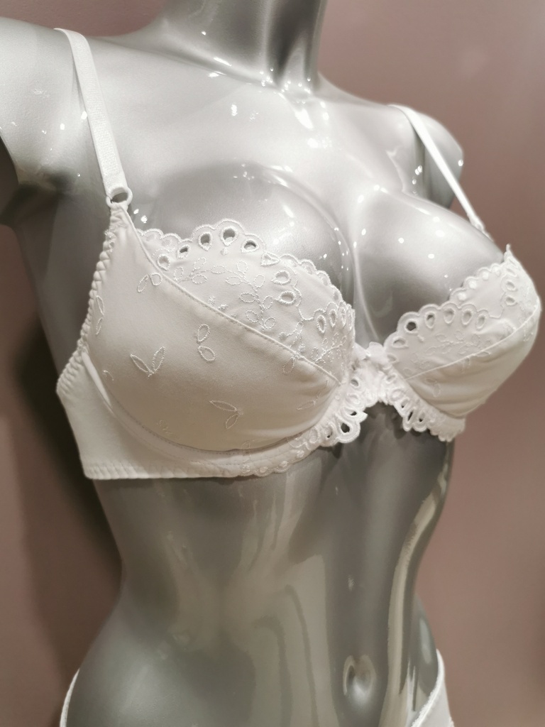 Soutien gorge push up Antinéa de Lise Charmel un Amour de Coton CCG3558 blanc