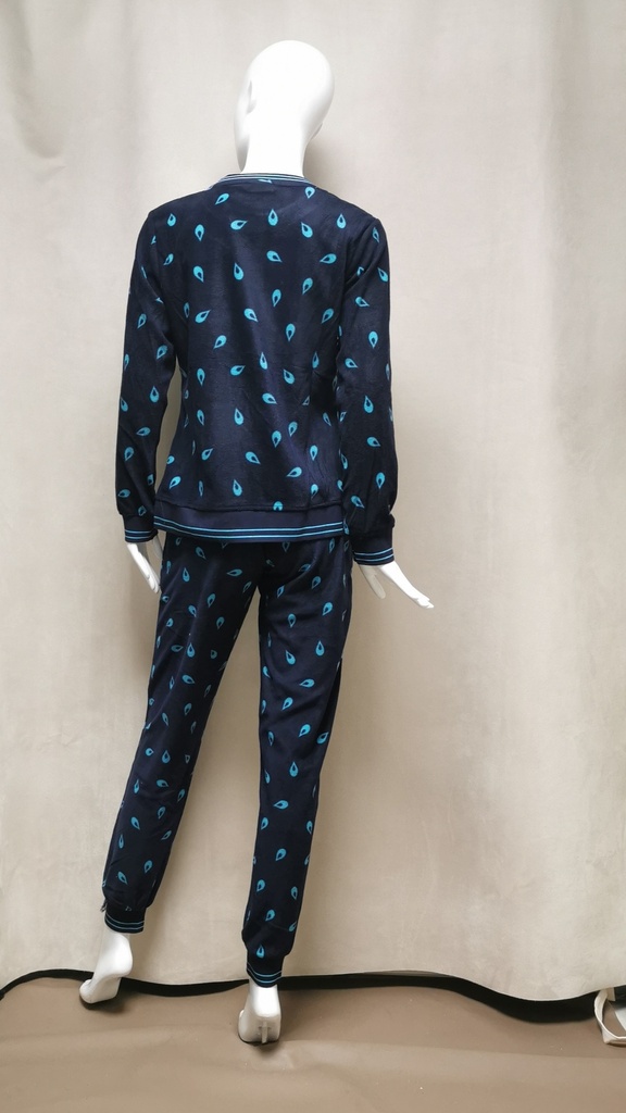 Pyjama Rebelle de Pastunette Gouttes 21232-436-2 dark blue 