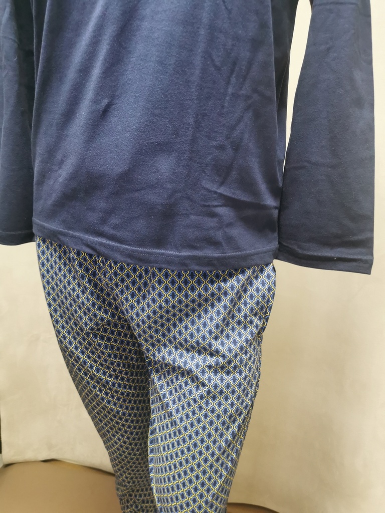 Pyjama pantalon HOM Eze navy print 405753