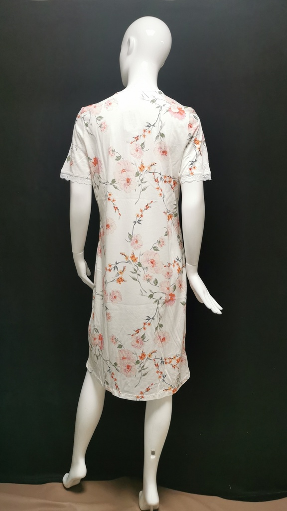 Chemise de nuit Ringella Fleurs Printanière rose 2211037