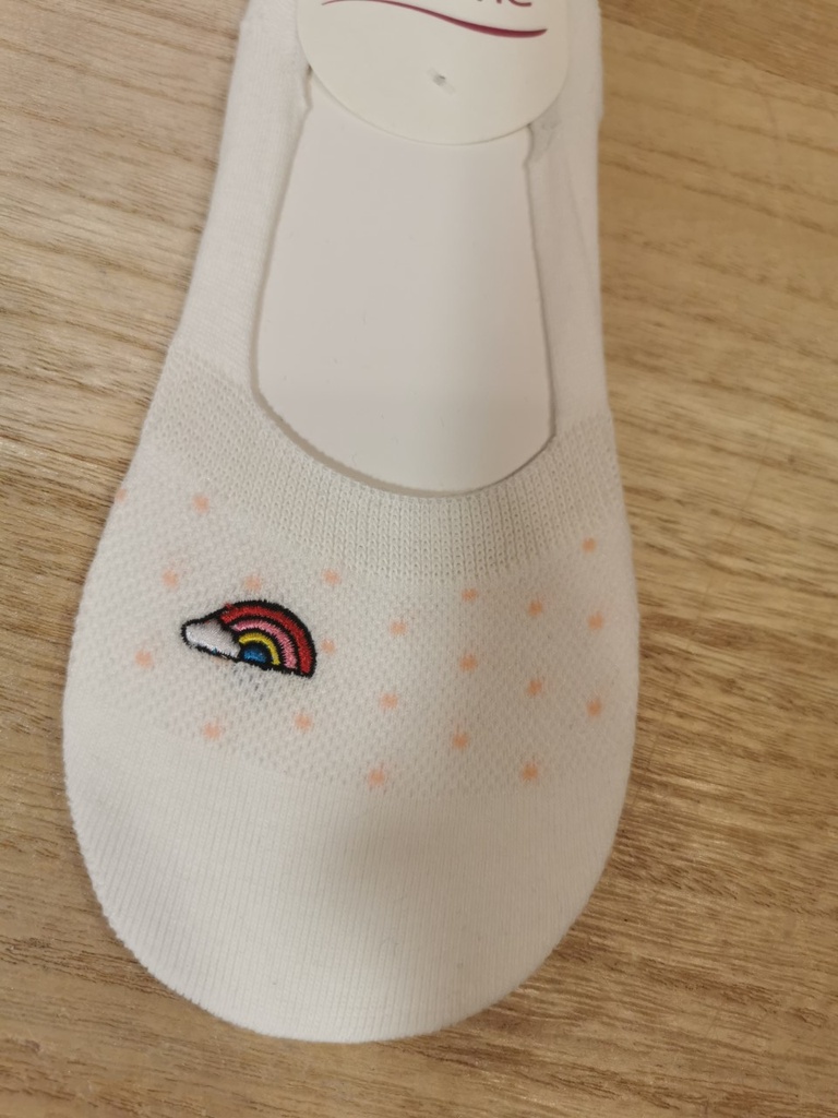 Chaussette Rose Pomme Arc en Ciel 115Y50 blanc 