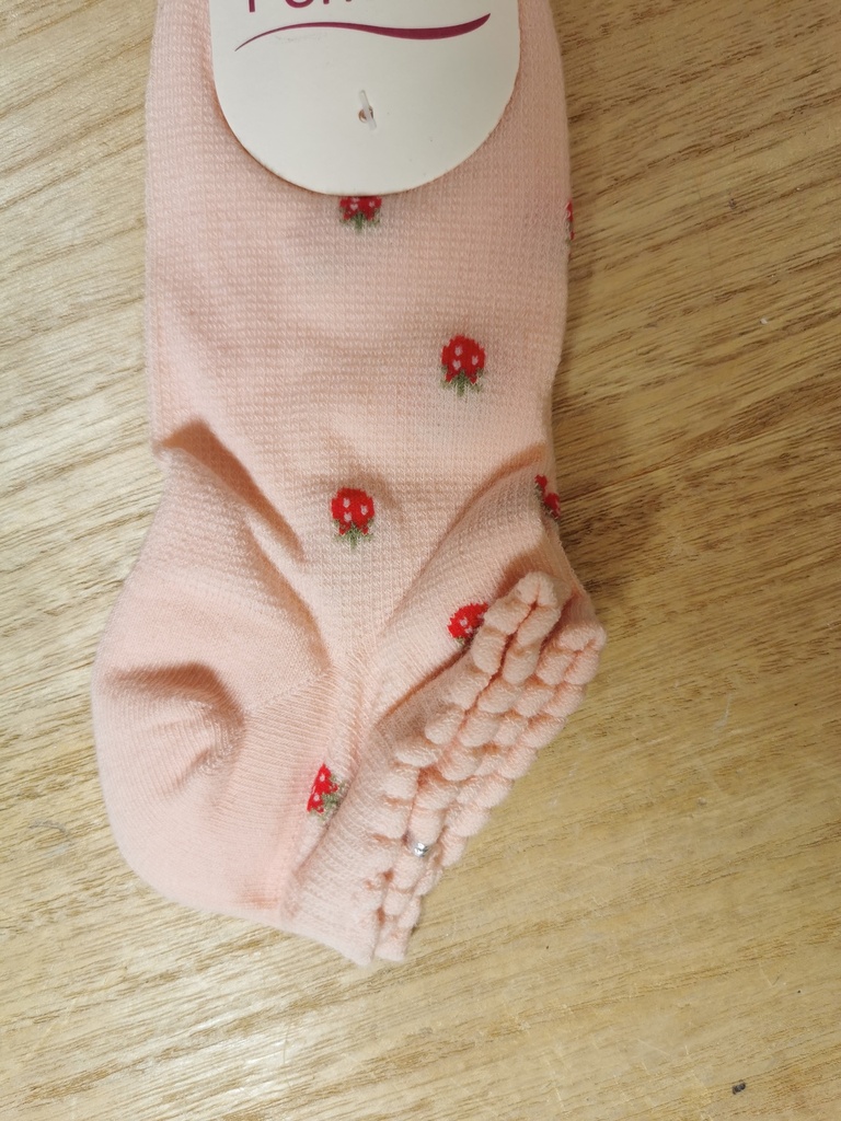 Chaussettes Rose Pomme Fraise 125B10 rose