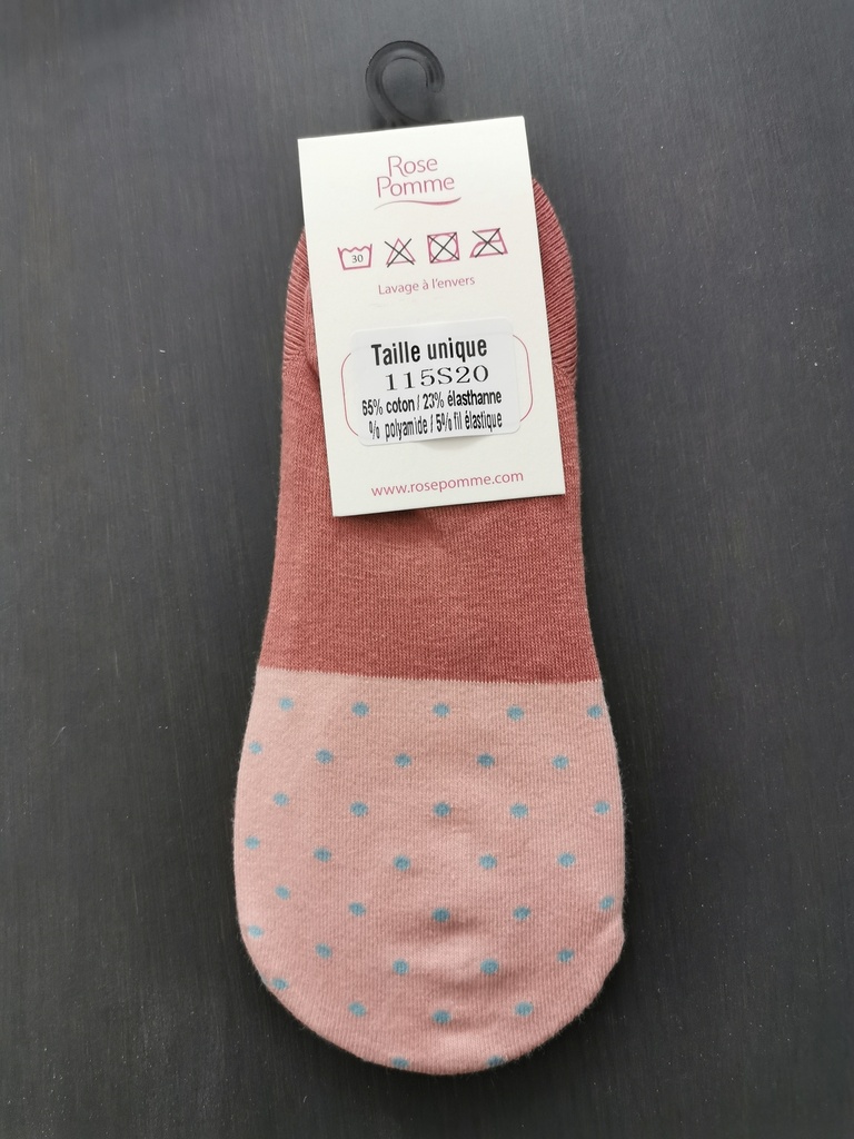 Chaussette Rose Pomme Pois 115S10 rose