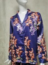 Pyjama satinee LingaDore Orchidee 6301 violet fleuri