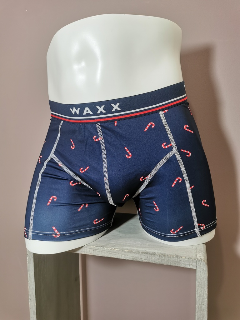 Boxer Waxx Sucre d'Orge 11326 bleu marine rouge