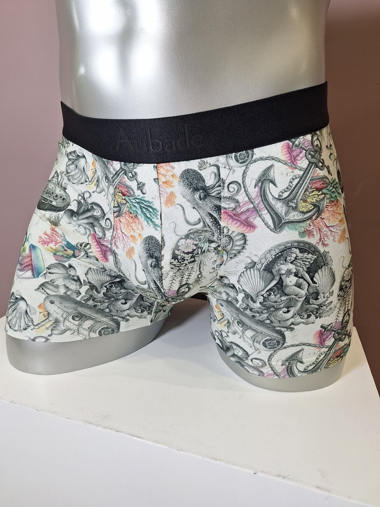 Boxer Aubade Men Strange Sea XB78T gris 