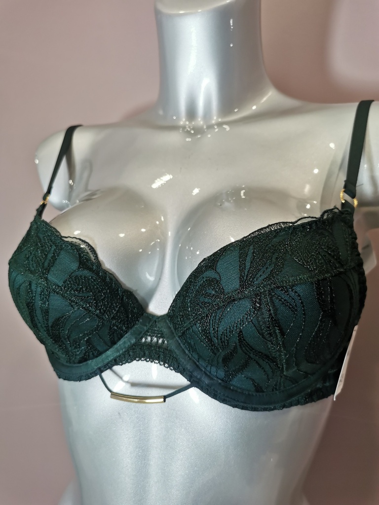 Soutien gorge push up Aubade Into The Groove 3BN18 forest 