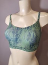 Soutien gorge brassiere padde sans armatures Chantelle Soft stretch fines bretelles C11D20-0DQ python vert