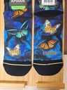 Chaussettes XPOOOS Papillons bleu 