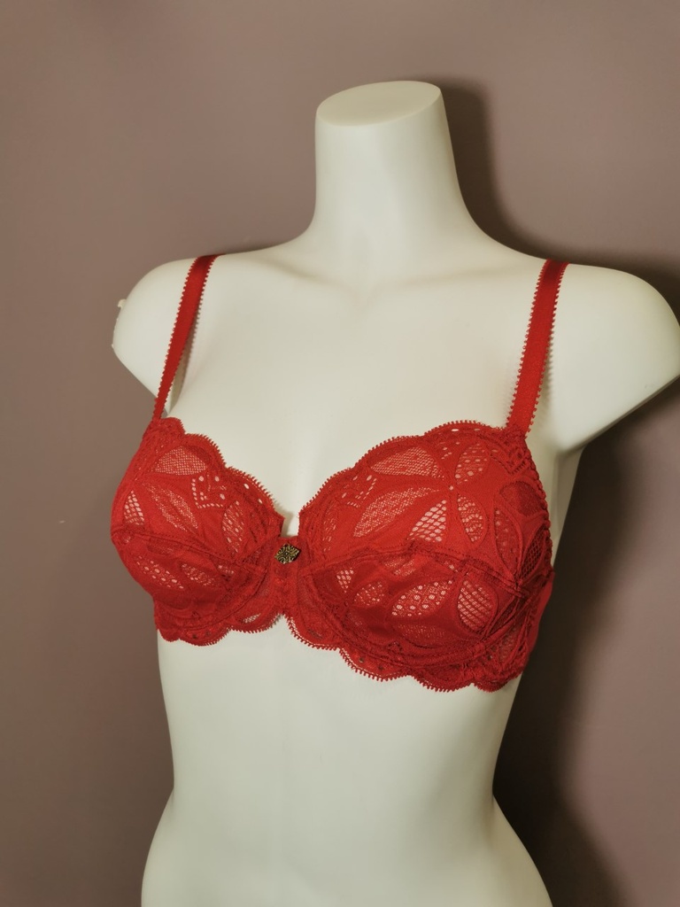 Soutien gorge emboitant Antigel de Lise Charmel Stricto Sensuelle rouge ECH6017 rouge