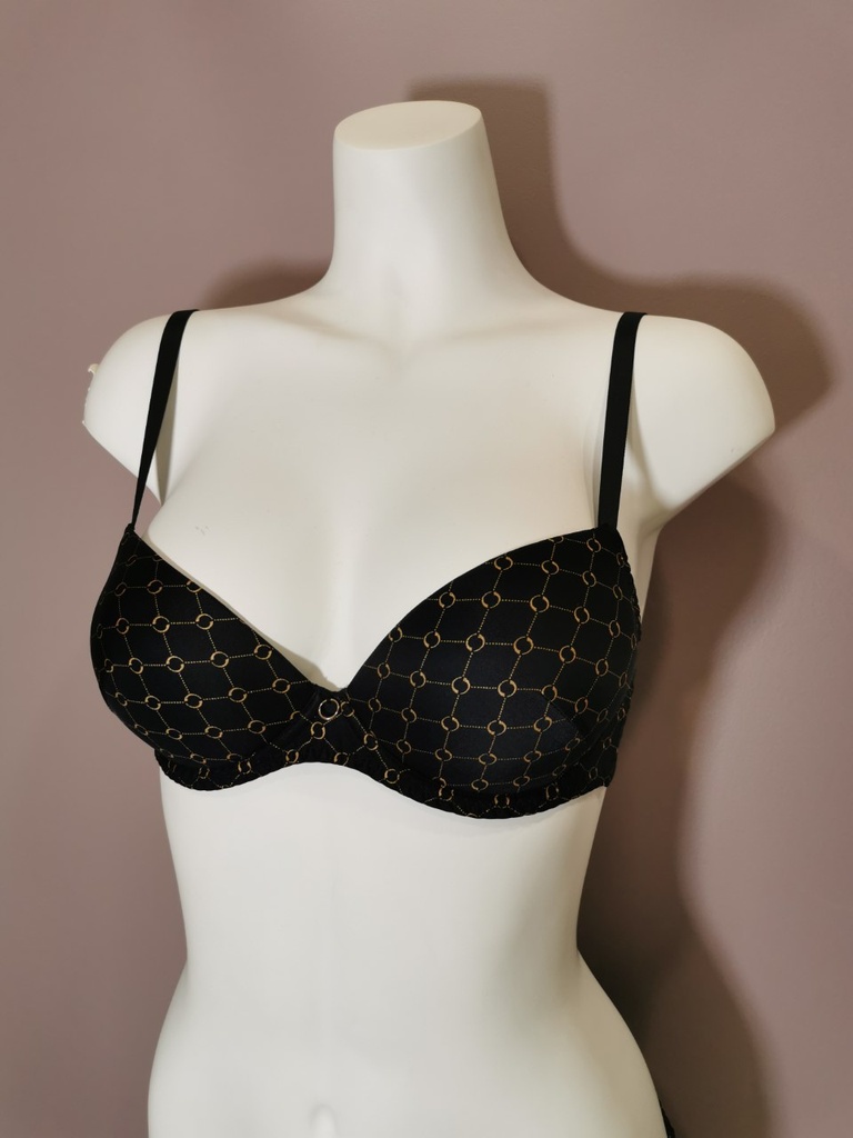 Soutien gorge push up Antigel de Lise Charmel Bijou du Jour ECH8032 noir bijou