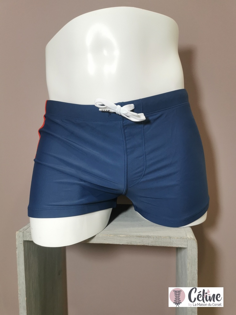 Boxer de bain Waxx Racing 12209 bleu marine 