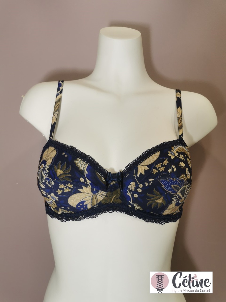 Soutien gorge emboitant Antigel de Lise charmel Magie nature ECH6054 lapis or