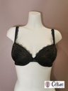 Soutien gorge push-up Simone Perele Singuliere 1A2340 noir