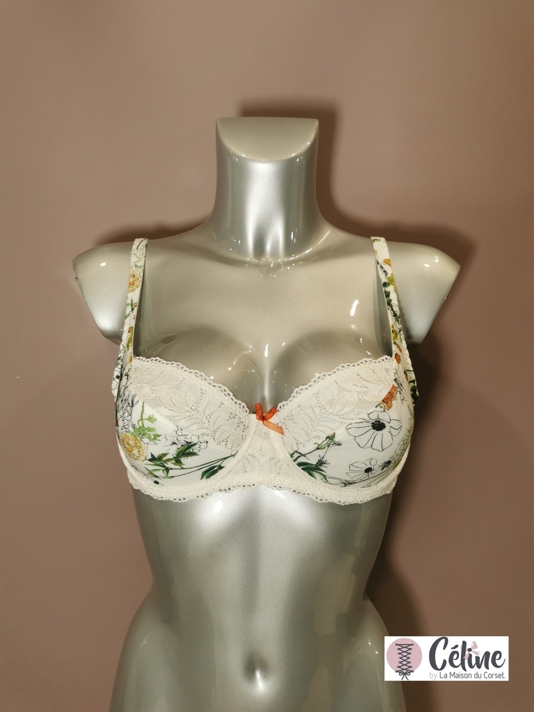 Soutien gorge tulipe Antigel Liberte en fleur ECH6264 fleur du matin