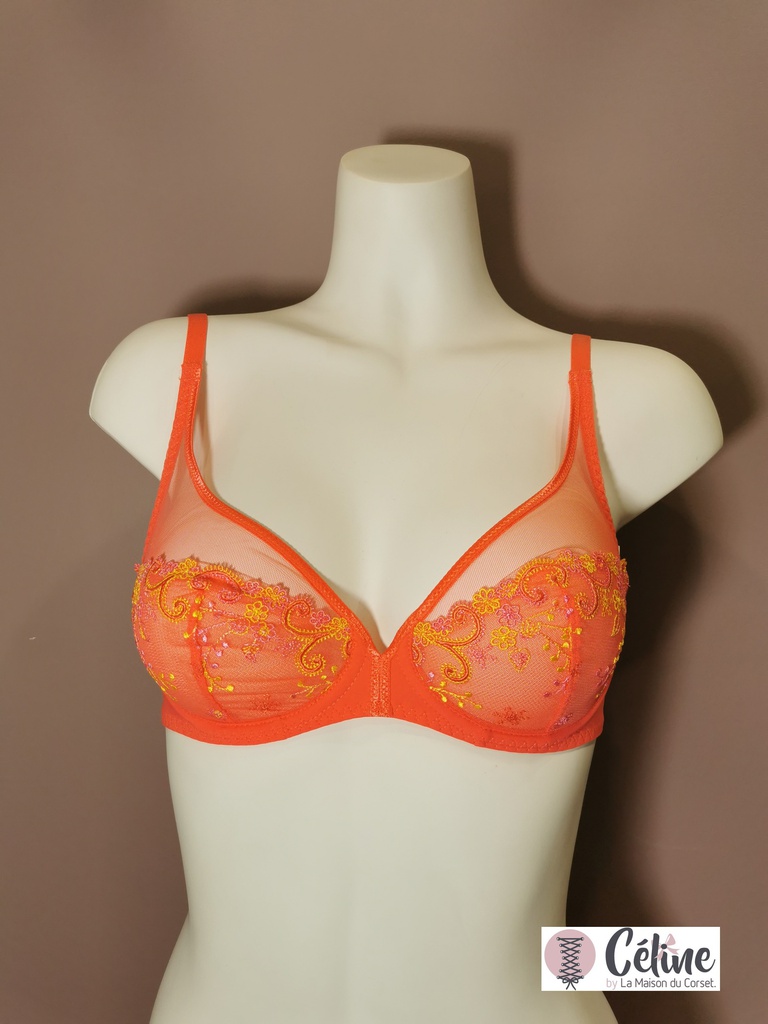 Soutien gorge emboitant Simone Perele Delice 12X319 orange