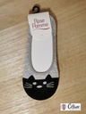 Chaussette Rose Pomme Tête de Chat 125B60 gris noir