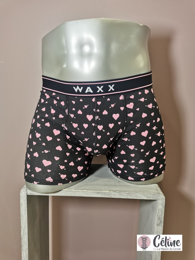 Boxer Waxx Cupidon 11706 noir rose 