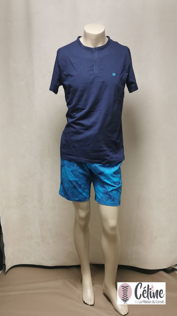 Pyjashort HOM Fano 402492 blue print  