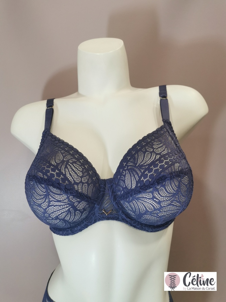 Soutien gorge emboitant bien être Antigel de Lise Charmel Atelier Seduction FCH6157 bleu purple