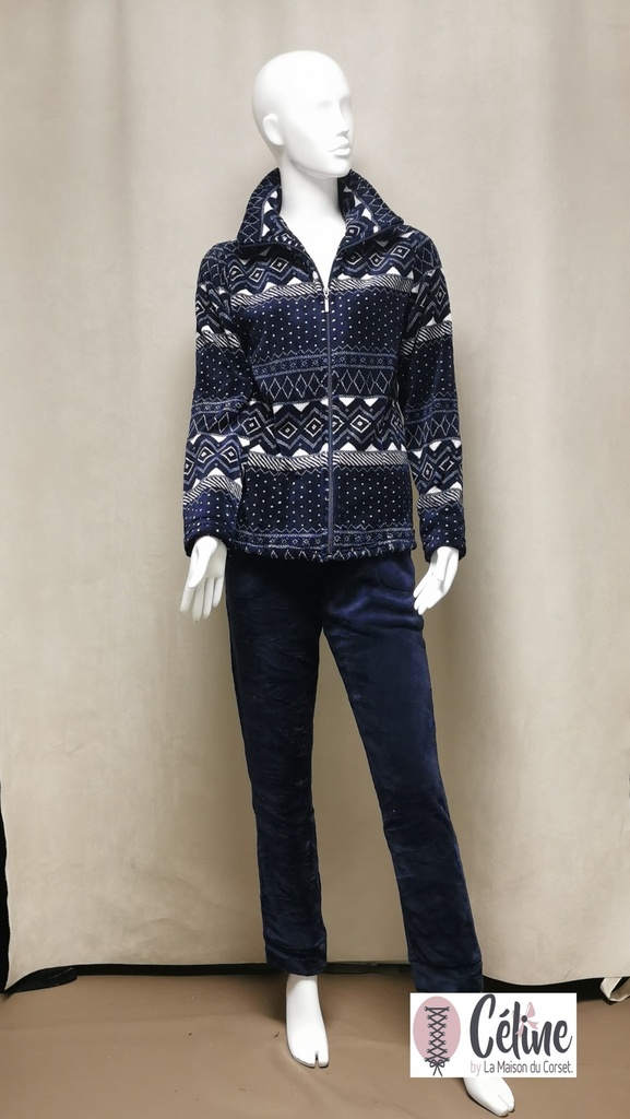 Pyjama d'intérieur Rebelle de Pastunette Snow 81232-474-8 dark blue 