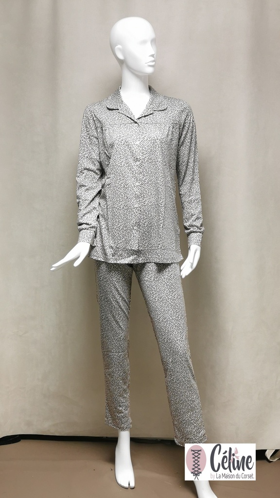 Pyjama Ringella Leo 3561218 gris violine 