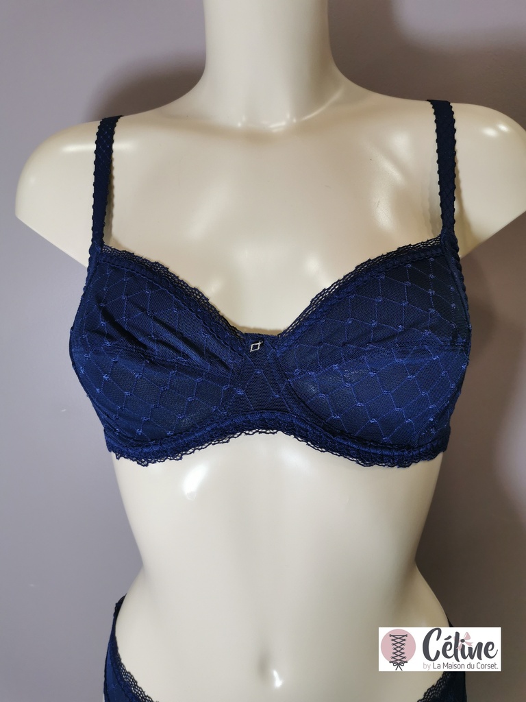 Soutien gorge emboitant Antigel de Lise Charmel Agenda Plaisir ECH6165 marine plaisir 