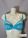 Soutien gorge emboitant Simone Perele Delice 12X319 bleu atoll