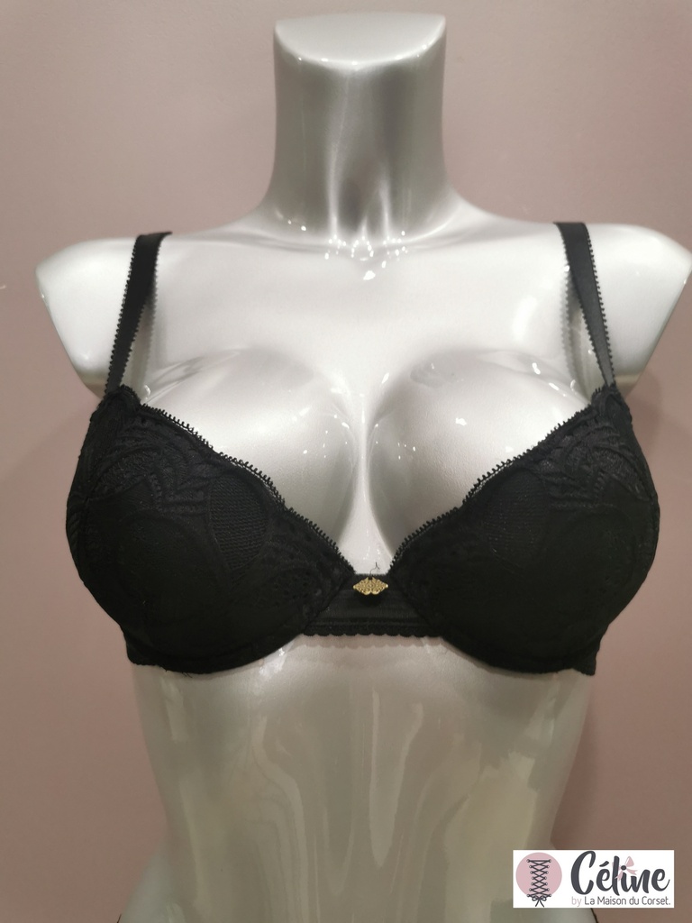 Soutien gorge push up Antigel de Lise Charmel Stricto Sensuelle ECH8017 noir