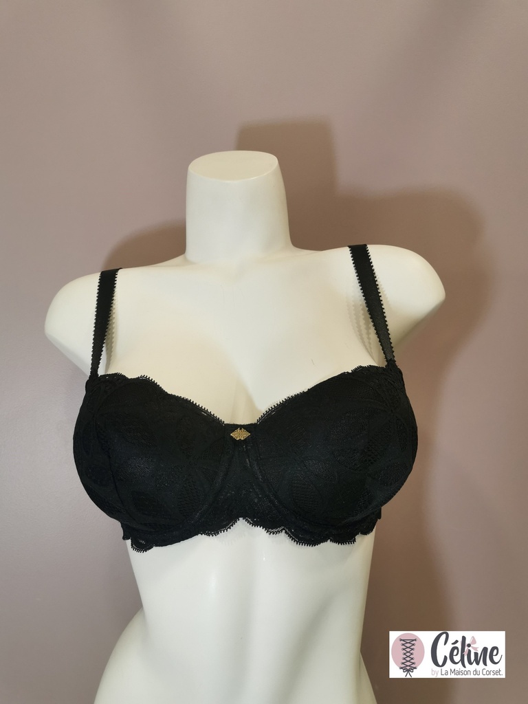 Soutien gorge coque bien être Antigel de Lise Charmel Stricto Sensuelle FCH8017 noir